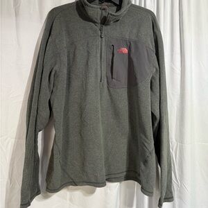 The North Face Charcoal Fleece Jacket worn once sz XL (8VN)